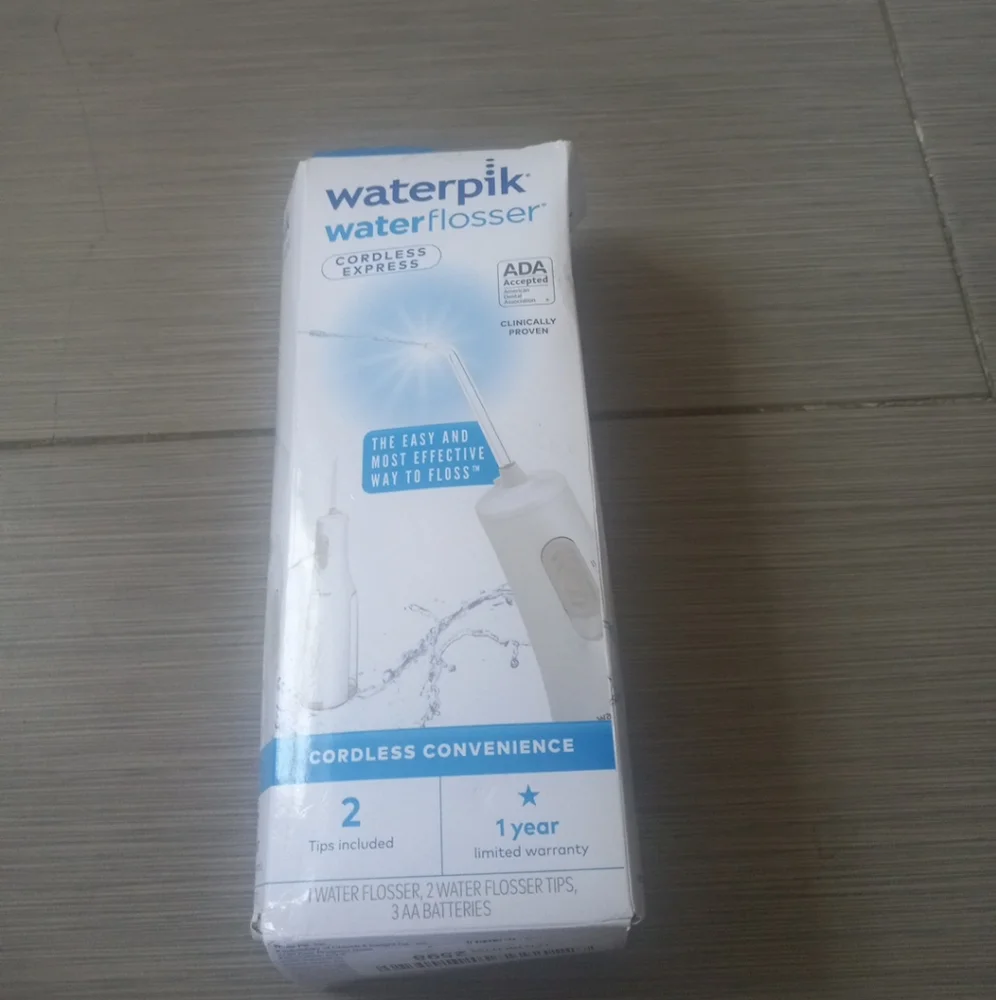 Waterpik Waterflosser Cordless Express ADA Accepted Cordless Convenience 2 Tips